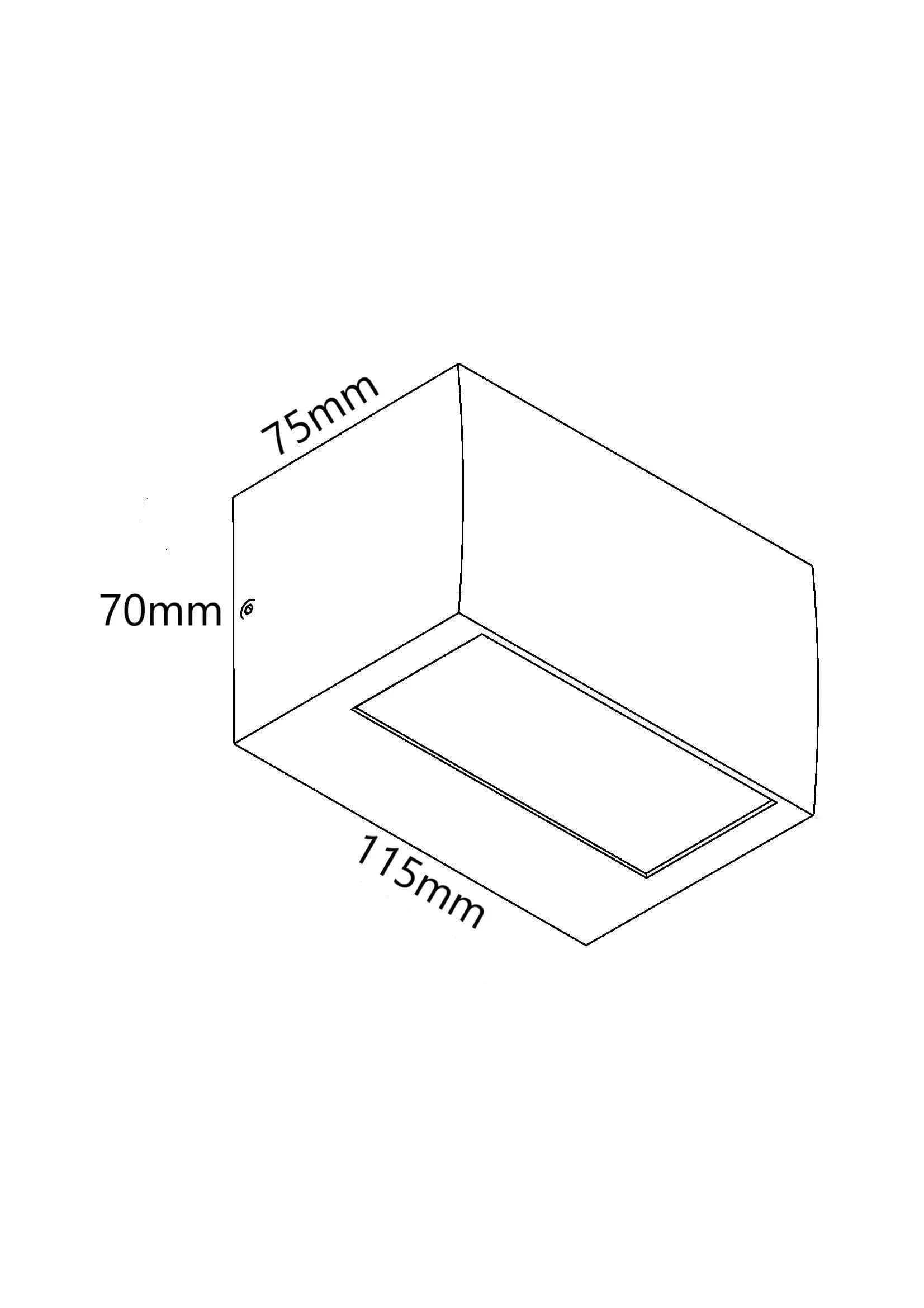 תרשים מידות של CUBE