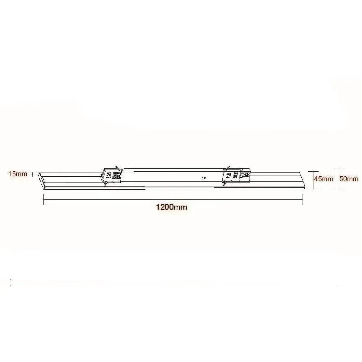 תרשים מידות של Linea Oval