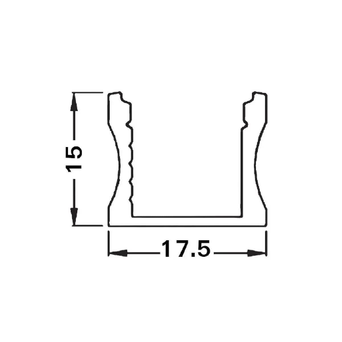 תרשים מידות של SYSTEM 15/17