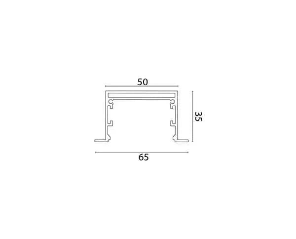 תרשים מידות של 50/35 SYSTEM